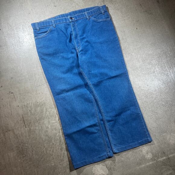 Vintage 90s Levi’s Orange Tab Jeans 44x38 Straight Leg Blue - Picture 1 of 5